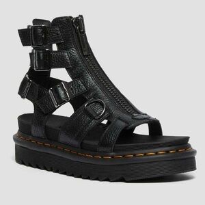 Dr. Martens Olson Zipped Leather Strap Gladiator Sandals